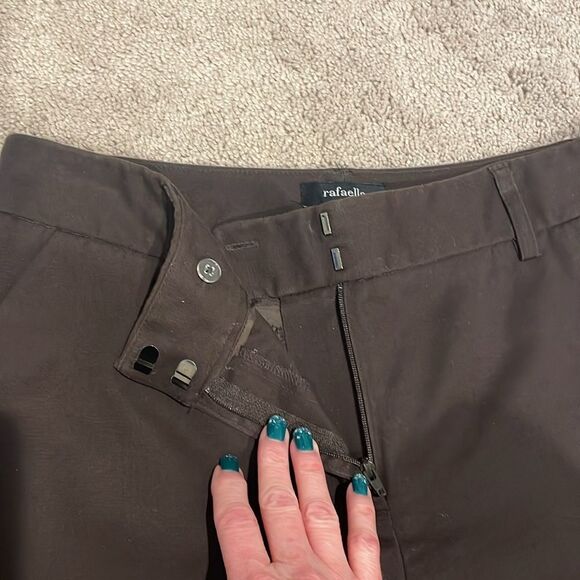 Rafaella Crop Pants Brown Size 6 Petite - Picture 3 of 11